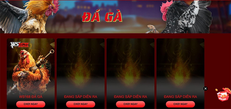 Sảnh game Hello88 đá gà cung cấp đa dạng loại hình đặt cược